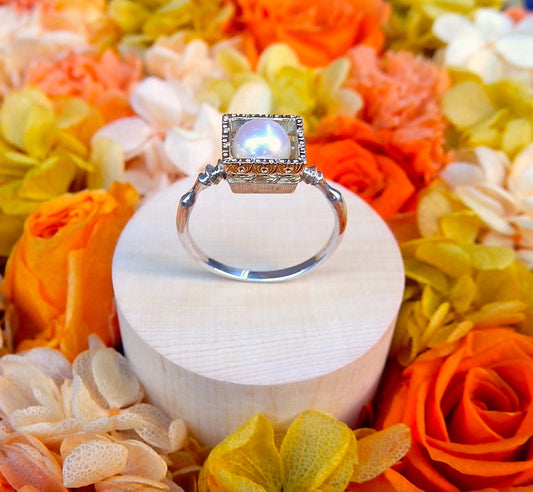 Anello ”Fiore scatola”　 ＜花の箱のリング＞